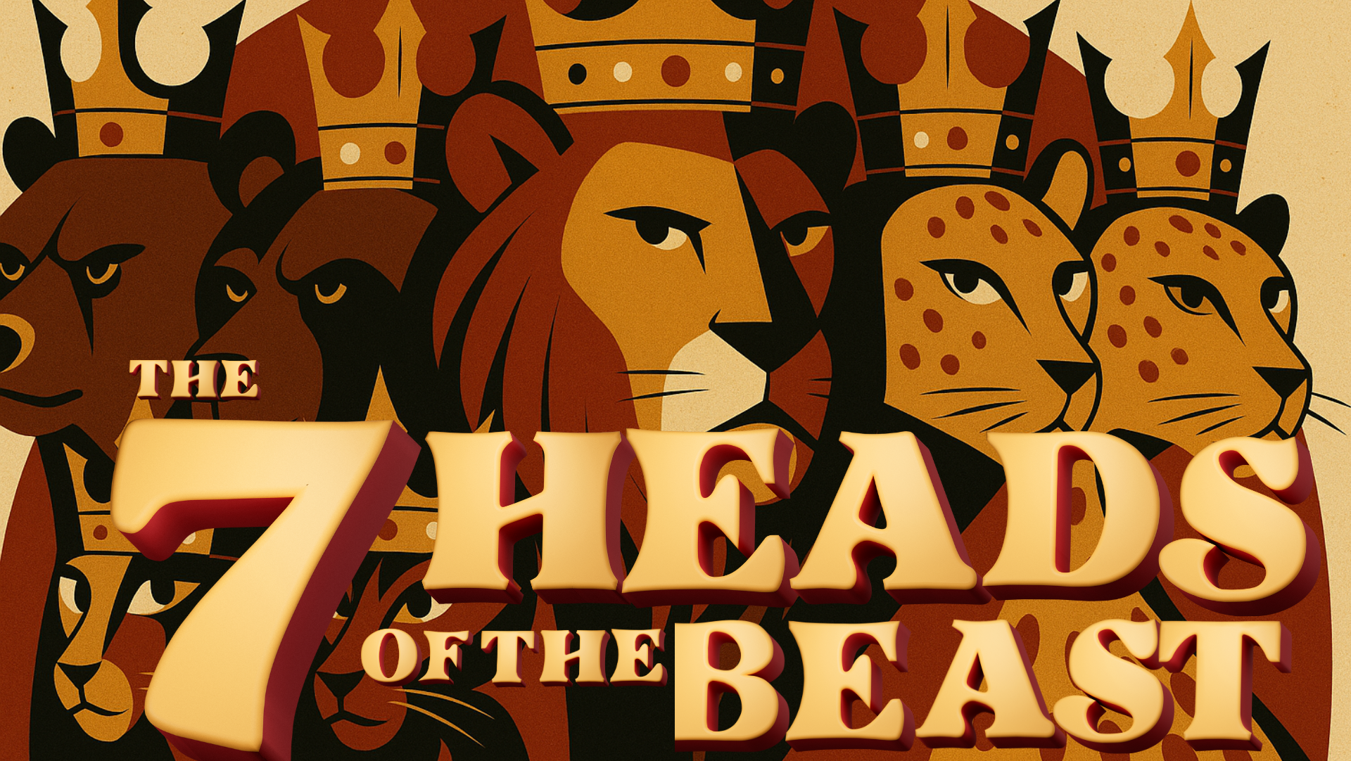 What is the meaning of the seven heads in Revelation 13