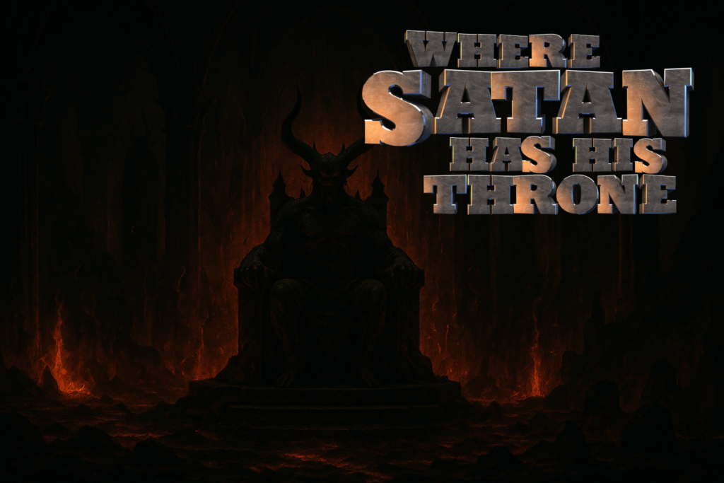 where is the throne of satan located?