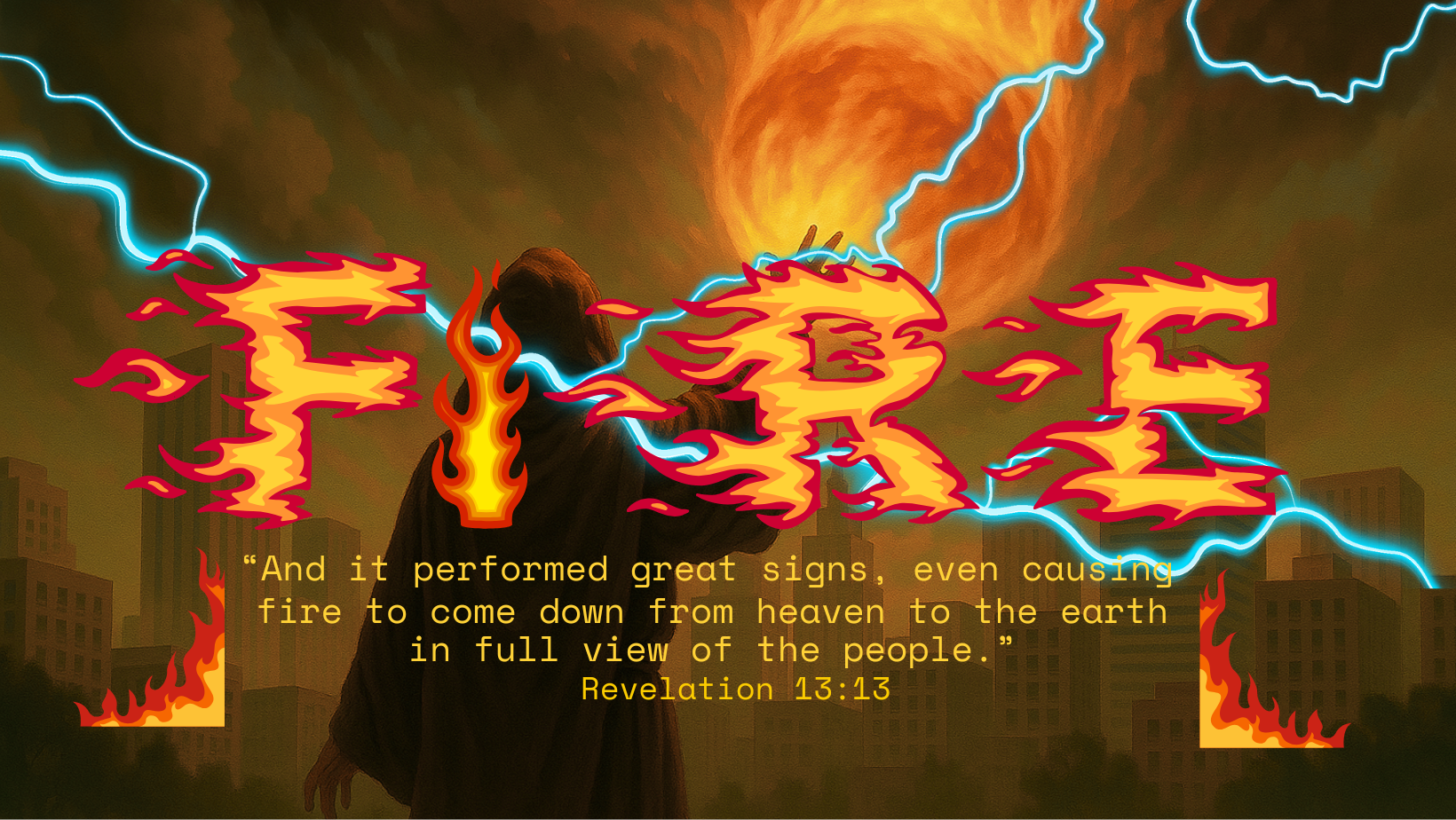 the fire coming down from heaven